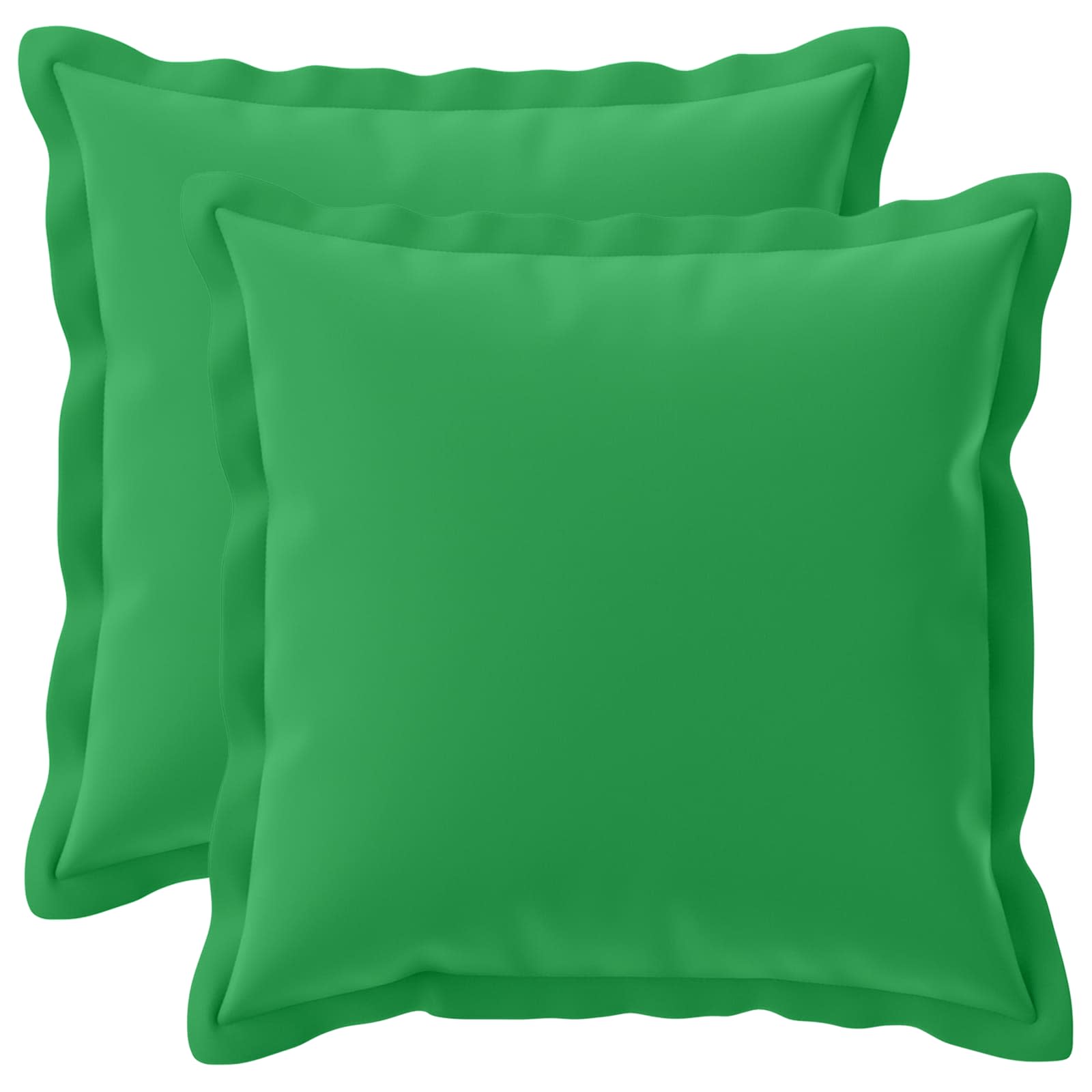 Kissen Mit Kissen Houten 2 Stk. Grün Polyester Vidaxl