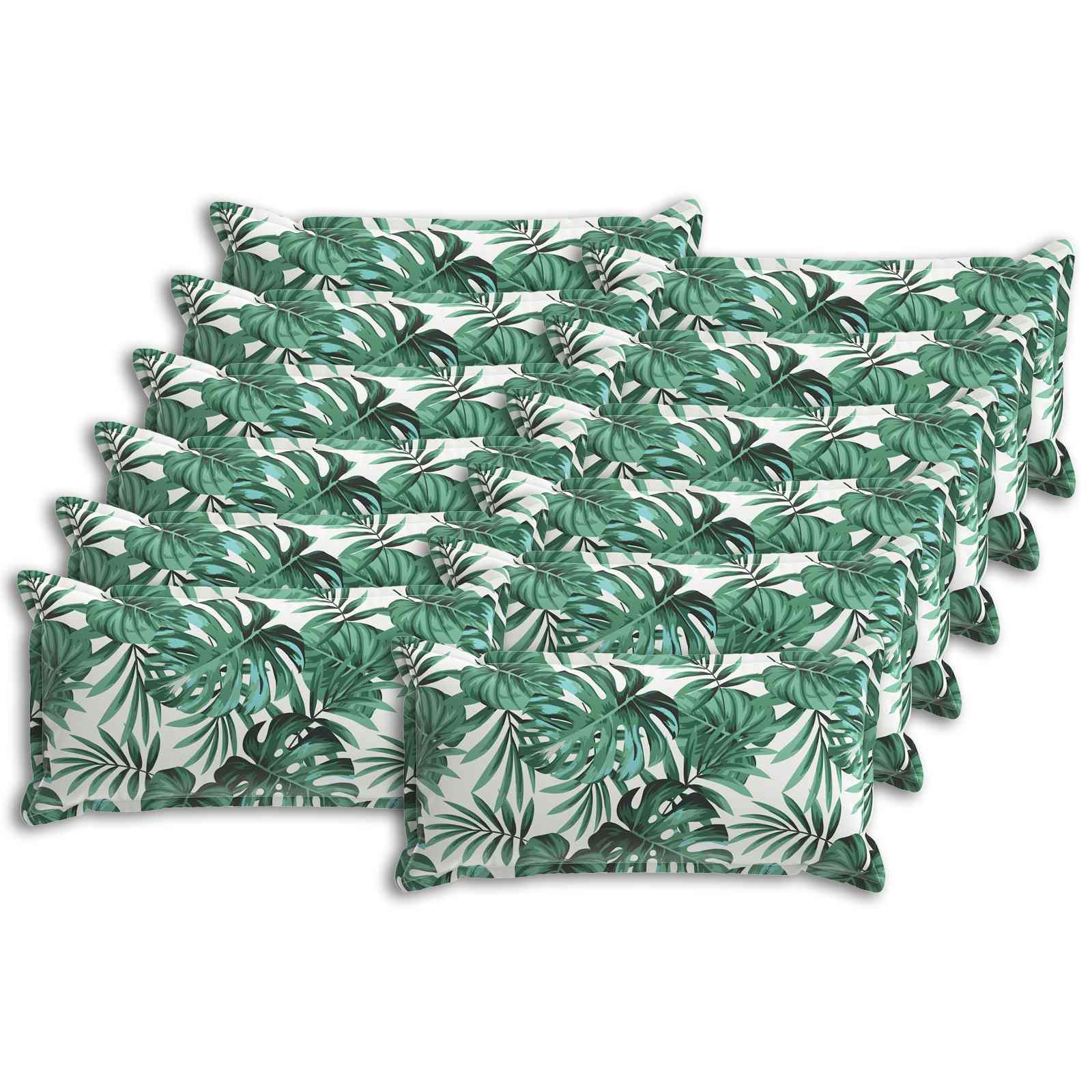 Kissen Blatt Mit Kissen Houten 12 Stk. Blattmuster Polyester Vidaxl