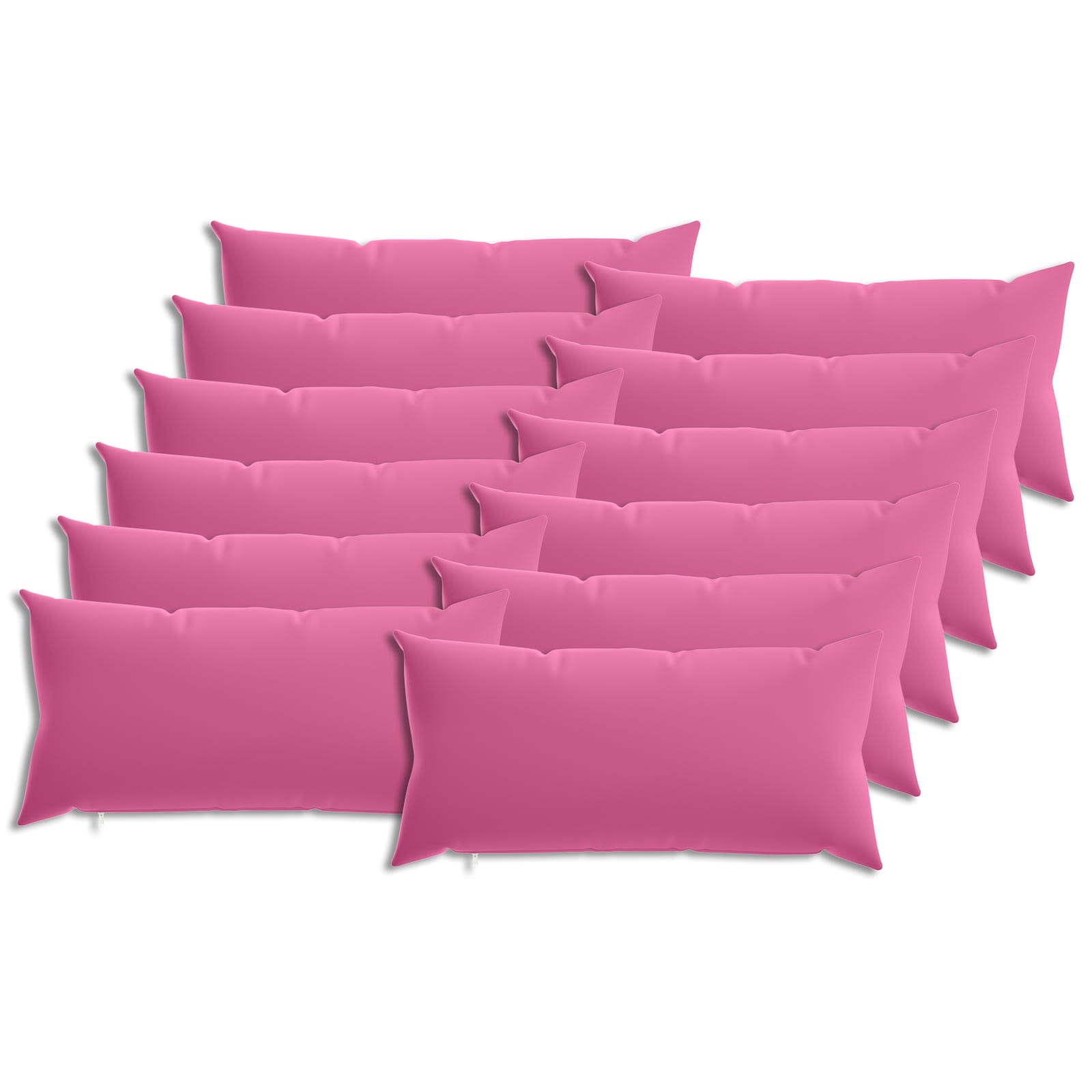 Kissen Mit Kissen Heerlen 12 Stk. Rosa Polyester Vidaxl
