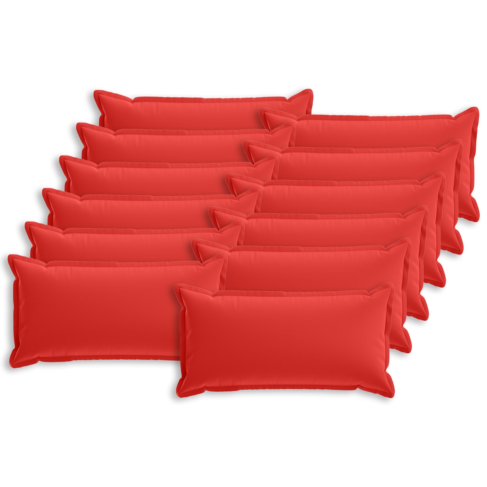 Kissen Mit Kissen Houten 12 Stk. Rot Polyester Vidaxl