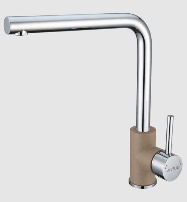 Selma - Spültisch-einhebelmischer, Beige/edelstahl 1129042 - Alveus