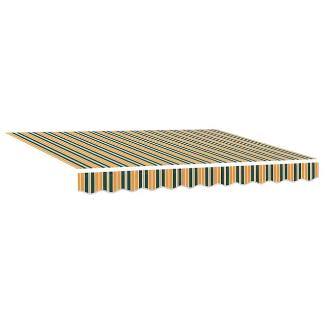 Maison Exclusive - Markisenersatzstoff Grün Und Gelb 280 X 245 Cm