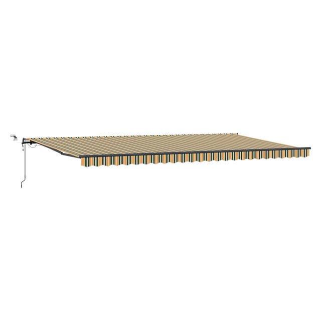 Maison Exclusive - Markisenstoff Mit Grün Und Gelb 600 X 300 Cm P