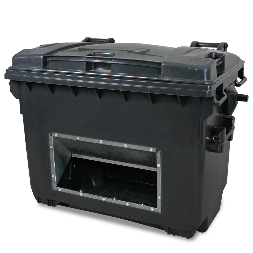 Brb Streugutbehälter Mit Entnahmeöffnung, Bxtxh 1360 X 765 X 1 Mm, Inhalt 660 Liter (grau)