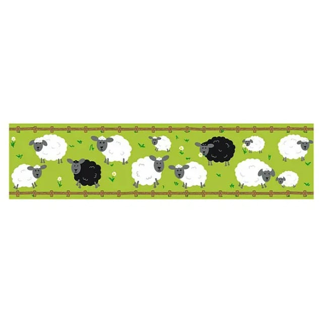 A.s.creations - A.s. Création Sheep Family 403733 Papiertapete Kinderzimmer 5 X 1.55 M Schwarz Wohnzimmer Schlafzimmer Büro