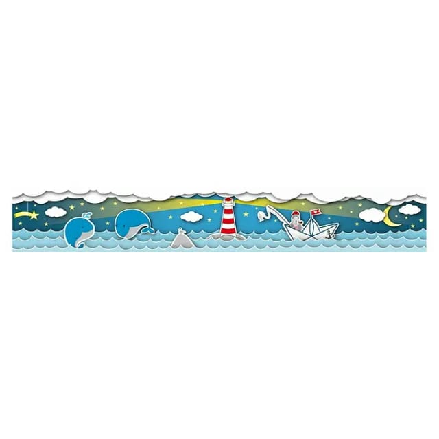 A.s.creations - A.s. Création Fishingcaptain 403734 Papiertapete Kinderzimmer 5 X 1.55 M Blau Wohnzimmer Schlafzimmer Büro