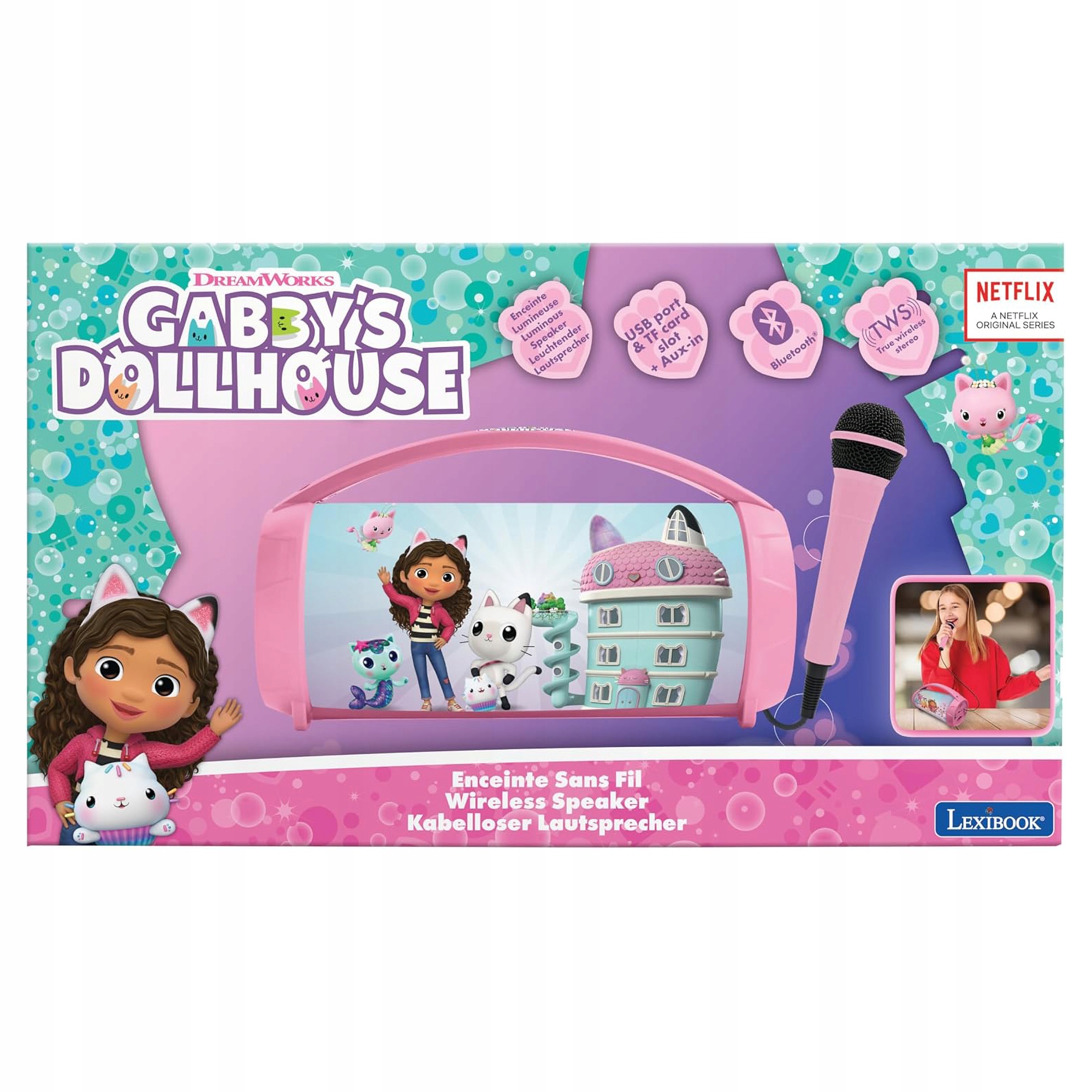 Lexibook Cat's House Gabi Karaoke-set Mit Kabellosem Lautsprecher Und 1 Stück.