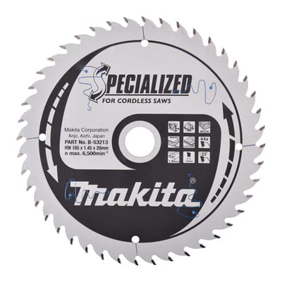 Specialized Sägeblatt 165x20x44z - Makita