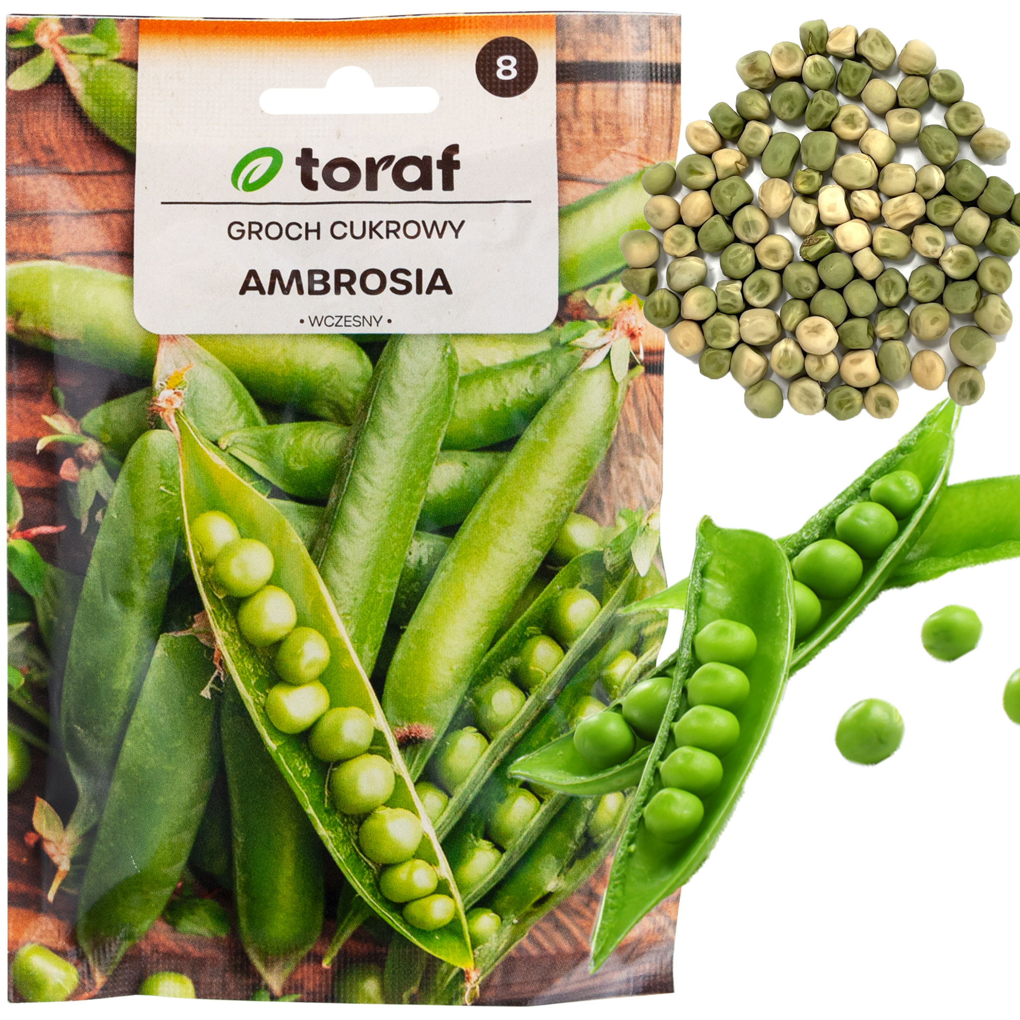 W1062 Zuckererbsen, Frühe Ambrosia-erbsen, Frühe Erbsen, Effiziente Erbsen 50 G