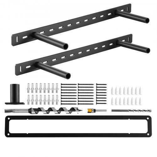 Regalhalterung, 2 Stk., Tragkraft 68 Kg, Schwerlast Regalhalter, 558,4x157,4x38,1 Mm, Regalträger Für Versteckte Regale, Unsichtbare Halterung Für Schwebende Regale Zur Wandmontage