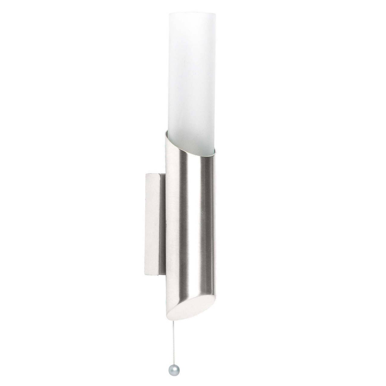 Brilliant - Lampe Andaluz Wandleuchte Eisen/mattglas 1x C35, E14, 40w, Geeignet Für Kerzenlampen (nicht Enthalten) Mit Zugschalter