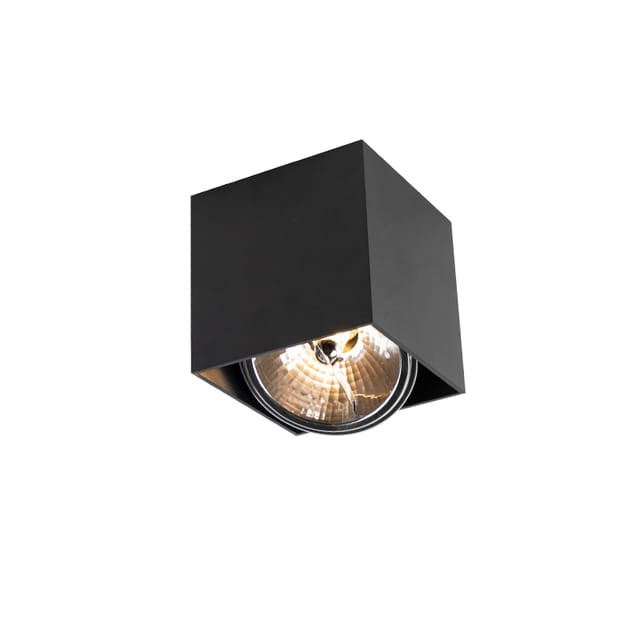 Design Aufbaustrahler Schwarz Quadratisch - Box