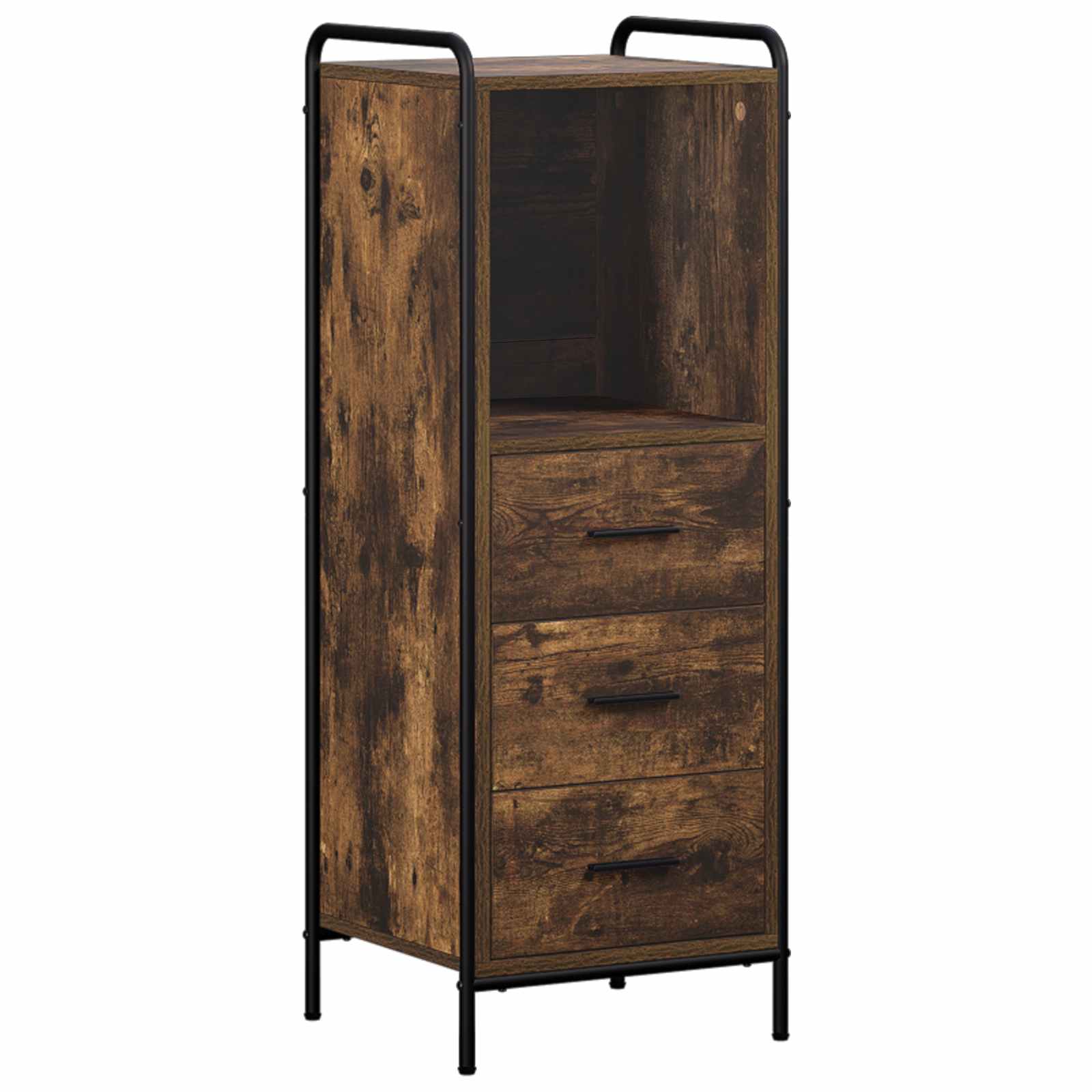Badezimmerschrank Räuchereiche 40 X 36 X 109,5 Cm Holzwerkstoff Vidaxl