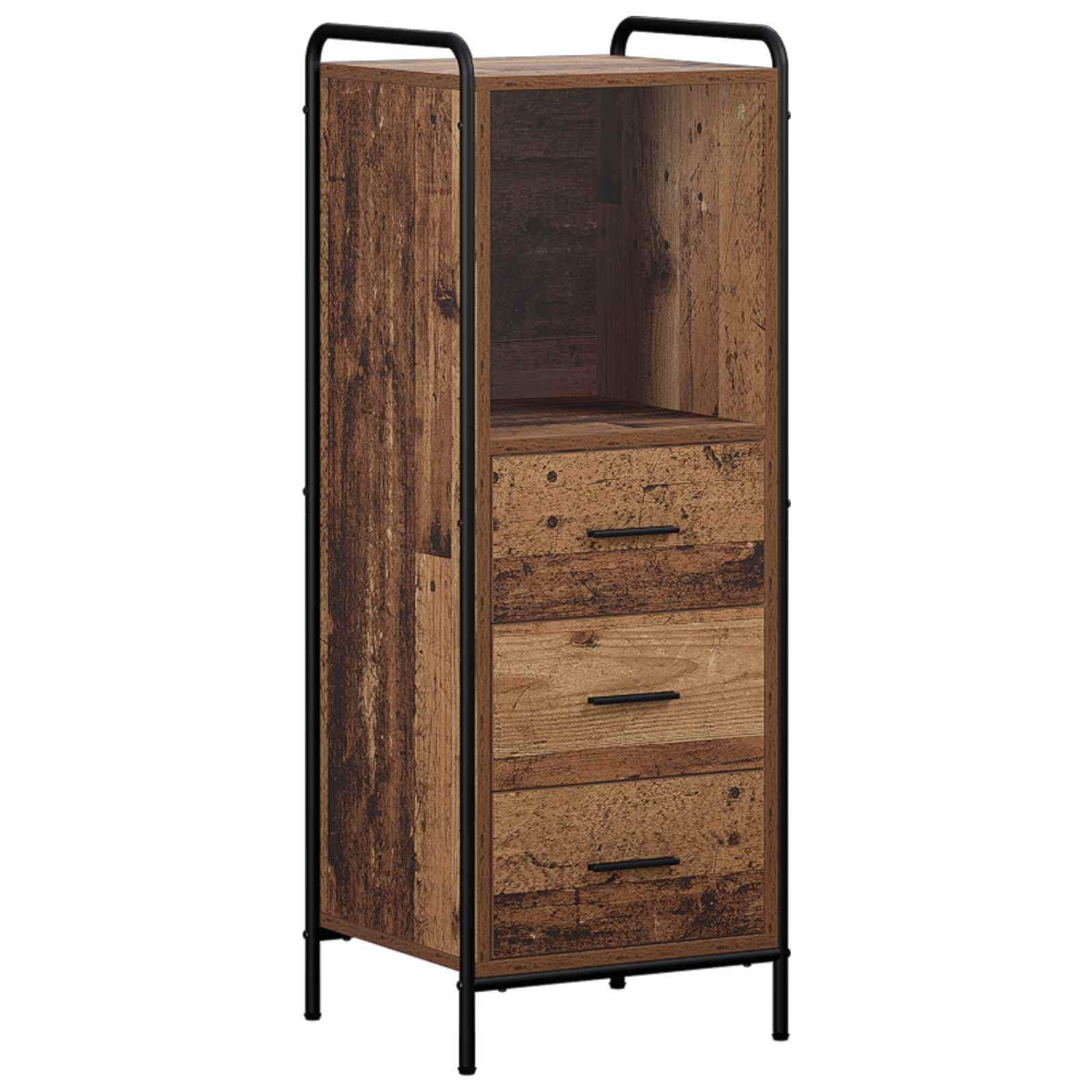 Badezimmerschrank Altholz 40 X 36 X 109,5 Cm Holzwerkstoff Vidaxl