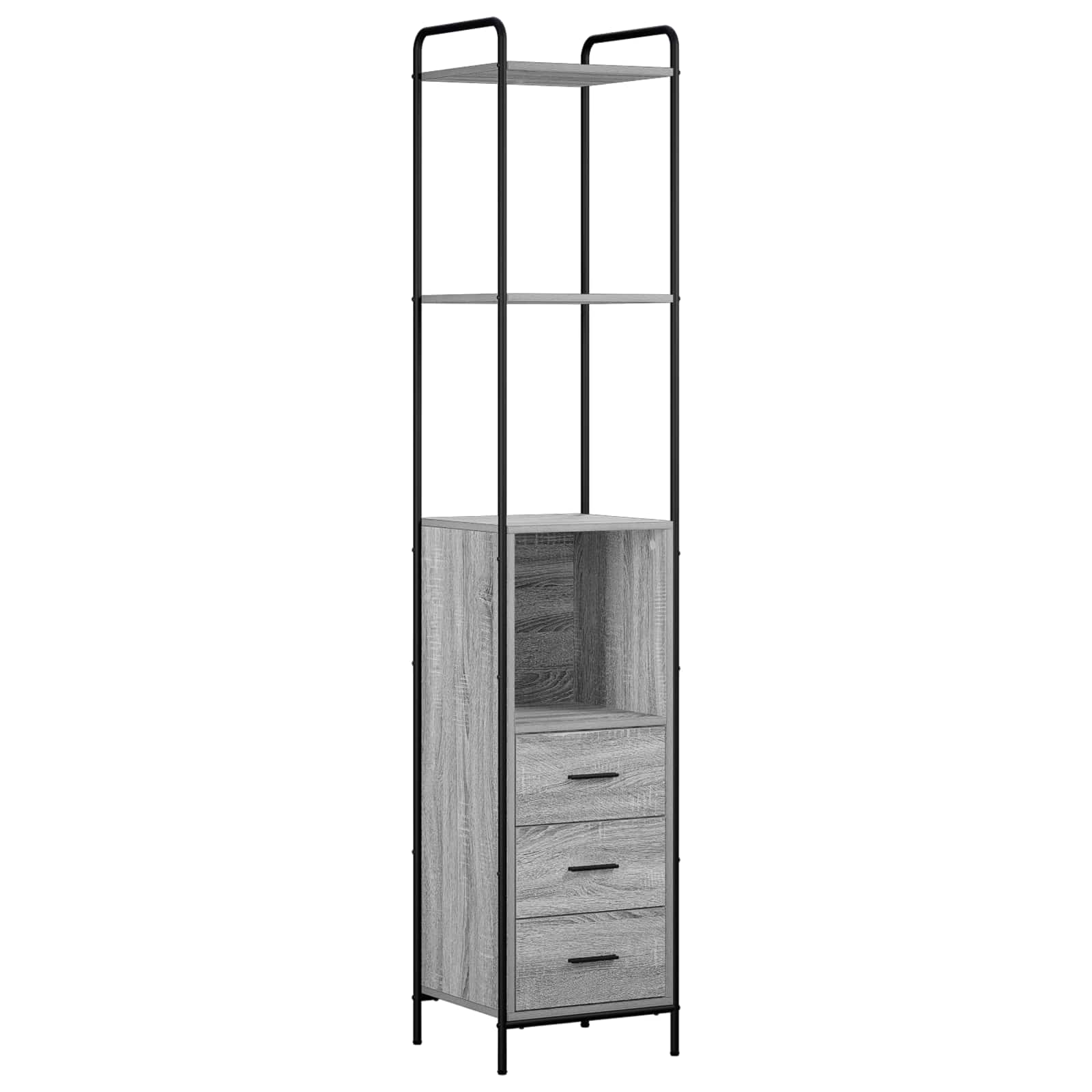 Badezimmerschrank Sonoma-grau 40 X 36 X 200,5 Cm Holzwerkstoff Vidaxl