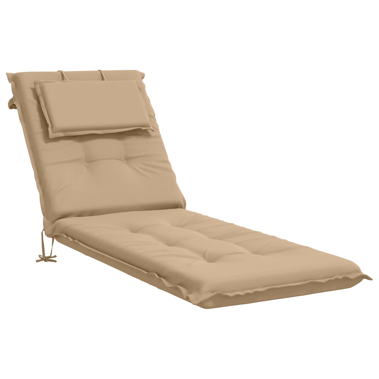 Sonnenliege Kissen Gemert 100 % Polyester Sand 190 X 50 X 9 Cm Vidaxl