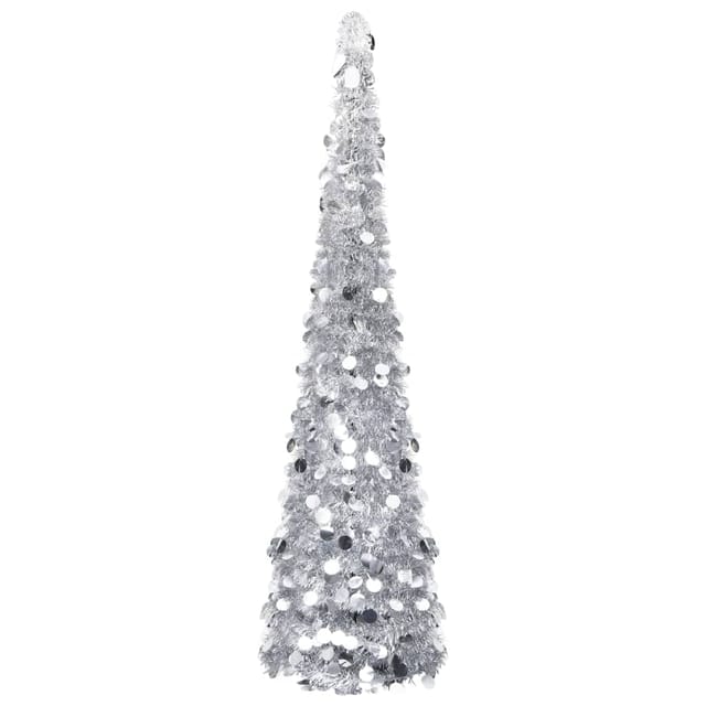 Künstlicher Pop-up-weihnachtsbaum Silber 180 Cm Pet Vidaxl