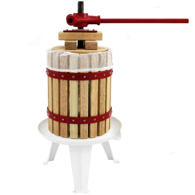 Monster Shop - 12 Liter - Obstpresse Beerenpresse Wein Obstmühle Obst Pressen Muser Obstbau Mit 3 X Presstücher