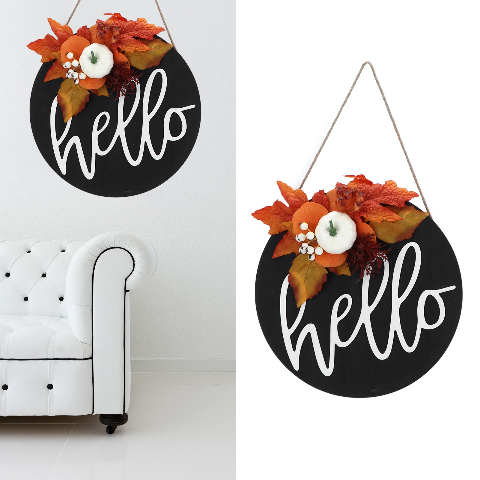 Halloween-dekorationen, Türschilder, Osterdekorationen, Verandaschmuck, Festliche Und Geheimnisvolle Atmosphäre, Außendekorationen, Blätter, Ginkgonüsse