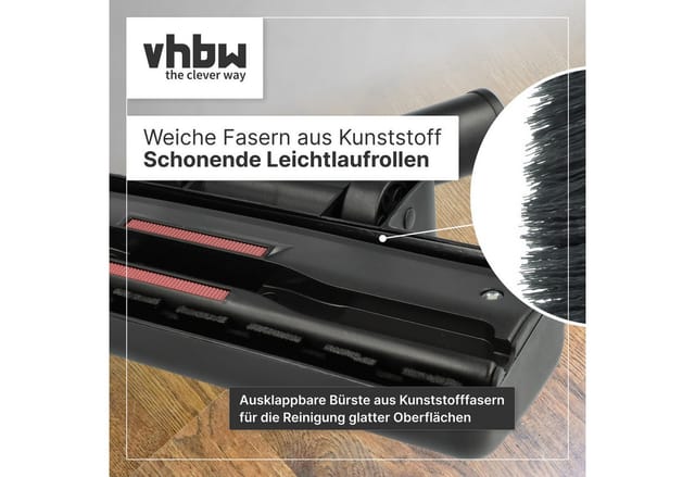 Vhbw Bodendüse Für Teppiche Kompatibel Mit Siemens Vs69012, Vs69013, Vs72c08ch, Vs92a2001, Vsx11230cn, Vsx11630cn, Vsq4g2130/01, 2x Fadenheber