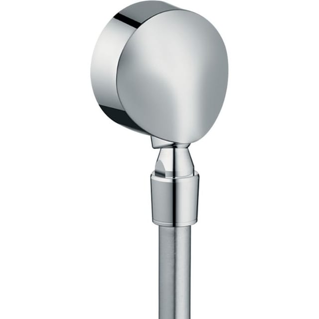 Hansgrohe - Anschlussbögen - Wandanschluss Fixfit E Mit Rückflussverhinderer Und Kugelgelenk, Verchromt 27505000