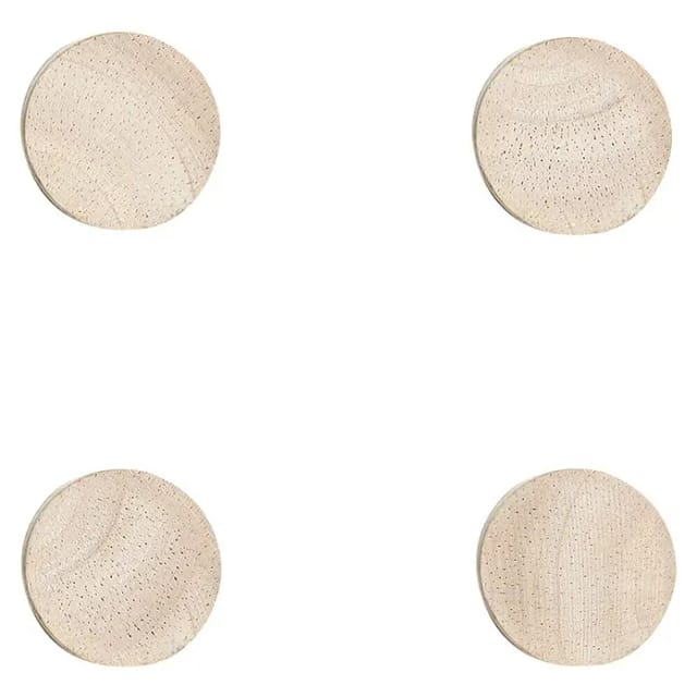 Zeller Present - Holzmagnete, Ø 2,2 Cm, 4er-set