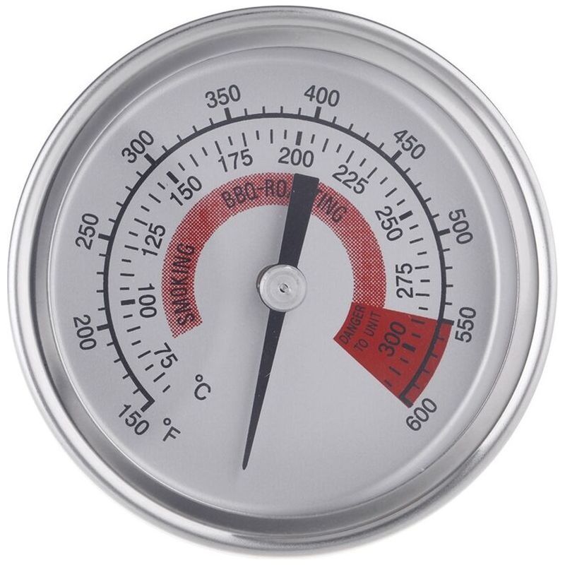 Thermomètre En Acier Inoxydable, Thermomètre Bimétallique Thermomètre Industriel 300 Degrés Celsius, Tuyau De Chaudière