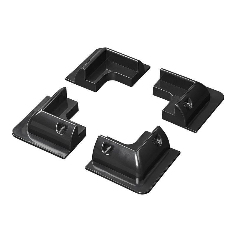 Eckhalterung Schwarz F R Solarpanel 4er Set