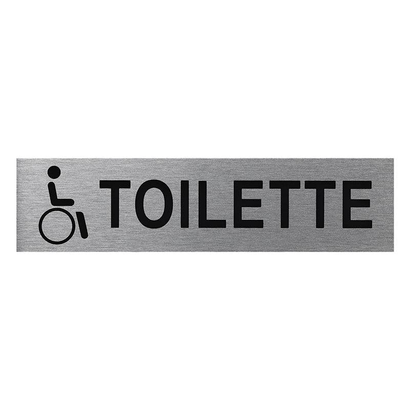 Aluminium T Rschild Behinderten Toilette 160x40mm