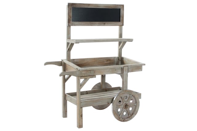 Schieferwagen Tannenbaum 87x41x109 Hellbraune Schieferräder Tannenbaum Mehrfarbige Farbfamilie Outdoor Dekoration Details