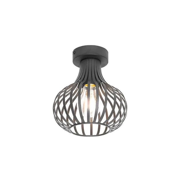 Moderne Deckenleuchte Schwarz 18 Cm - Saffira