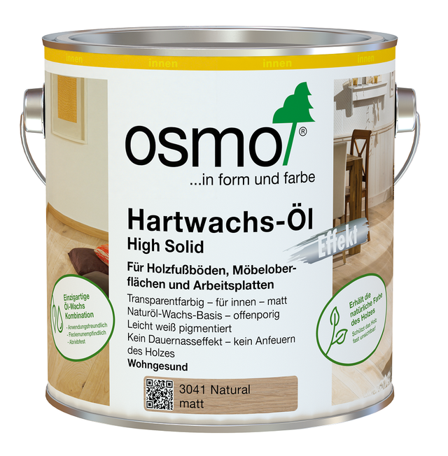 Hartwachs-öl Effekt Natural 2,50 L - 10300073 - Osmo