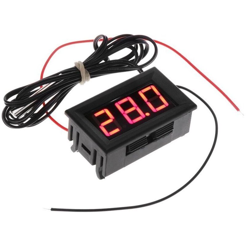 Thermomètre Numérique Réfrigérateur Sonde Capteur Température 50 À 110 °c Dc 5-12v Rouge