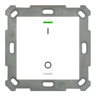 Taster Light 55 1-fach, Rgbw, Mit Temperatursensor, Reinweiß Glänzend, Schalten