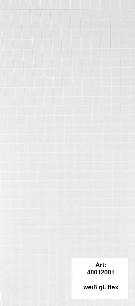 Alfer Design-platte, Flexibel 1000 X 600 Mm Kunststoff Weiss Glänzend Wanddekoobjekt