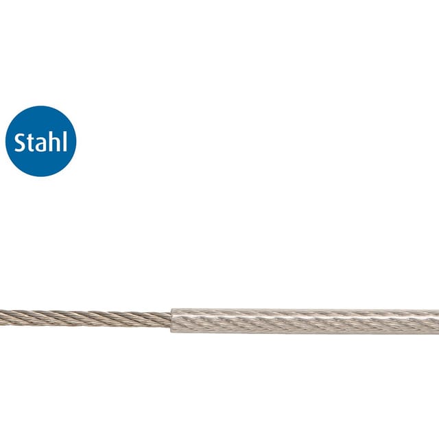Conacord - Drahtseil 5mm X 1m Material Stahl Pvc Ummantelt Drahtseile