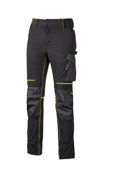 U-power - Atom Slim Fit Wasserabweisende Stretch-arbeitshose Schwarz 2 Xl