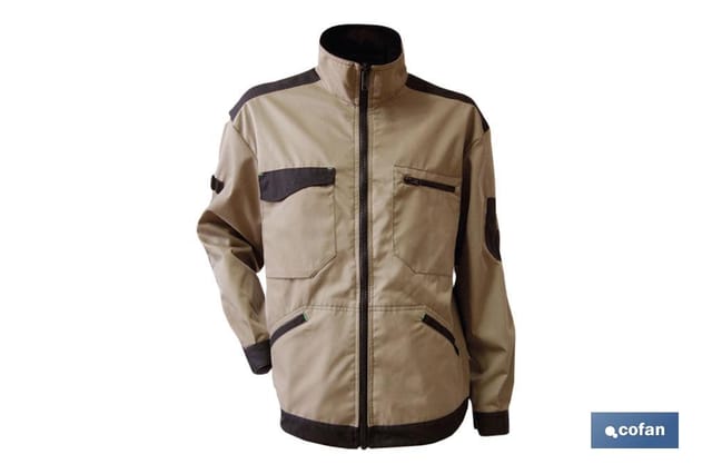 Benz Arbeitsjacke 280 G/m Beige-schwarz Ts