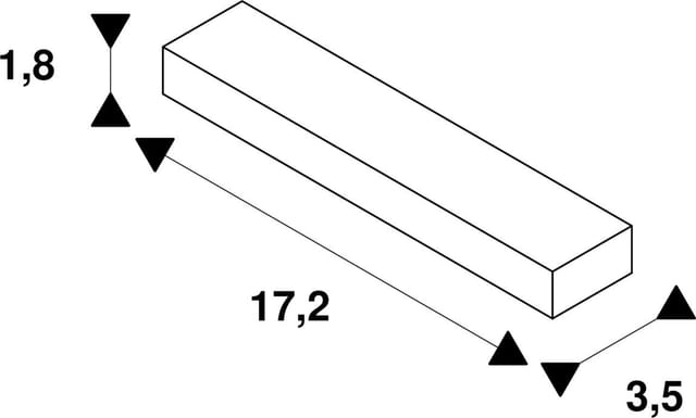 Slv - Linearverbinder Italia 220-240v 17,2x3,5x1,8cm Schwarz - 143100