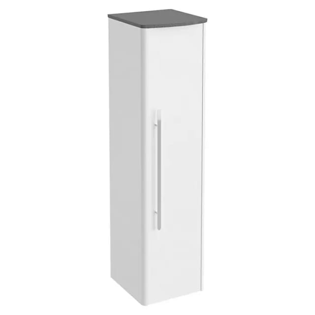 Lanzet - Classico Midischrank, Weiß/grau-metallic, Rechts'-'7969112
