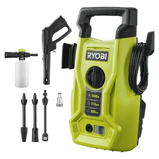 Ryobi Ry110pwa Hochdruckreiniger Grün 1400w 110 Bar