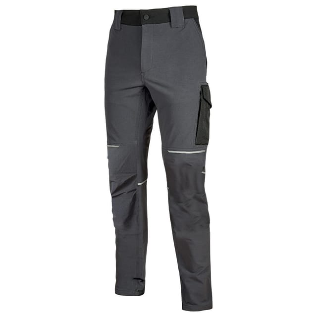 U-power - World U-4 Stretch Slim Fit Arbeitshose - M - Grau