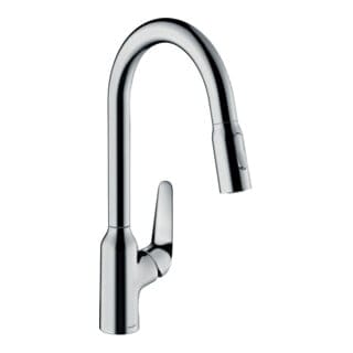 Focus M42 Küchenarmatur 220 2jet 71800000 Mit Ausziehbrause, Schwenkbereich 360°, Chrom - Hansgrohe