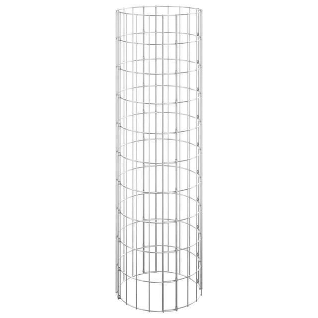 Vidaxl - Gabionen-säule Rund Verzinkter Stahl Ø30x100 Cm