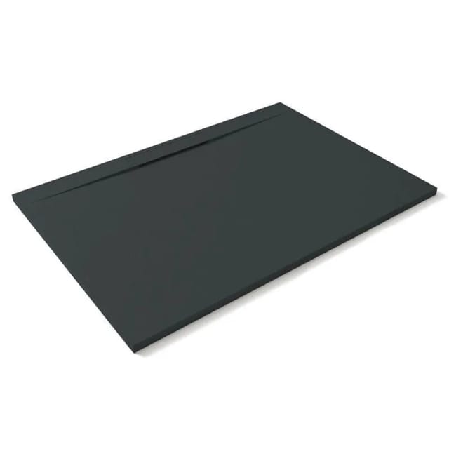 Mineralguss-duschwanne Extra Flach Lyra Anthrazit 100x200cm