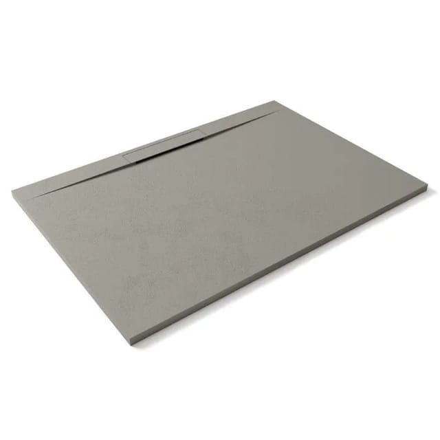 Mineralguss-duschwanne Extra Flach Lyra Grau 80x160cm