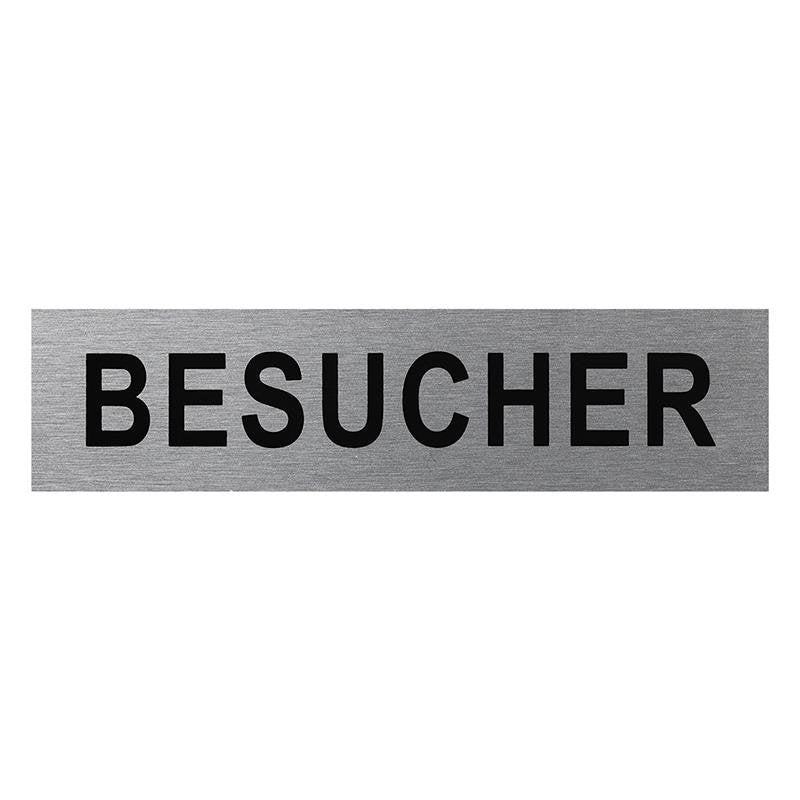 Aluminium T Rschild Besucher 160x40mm