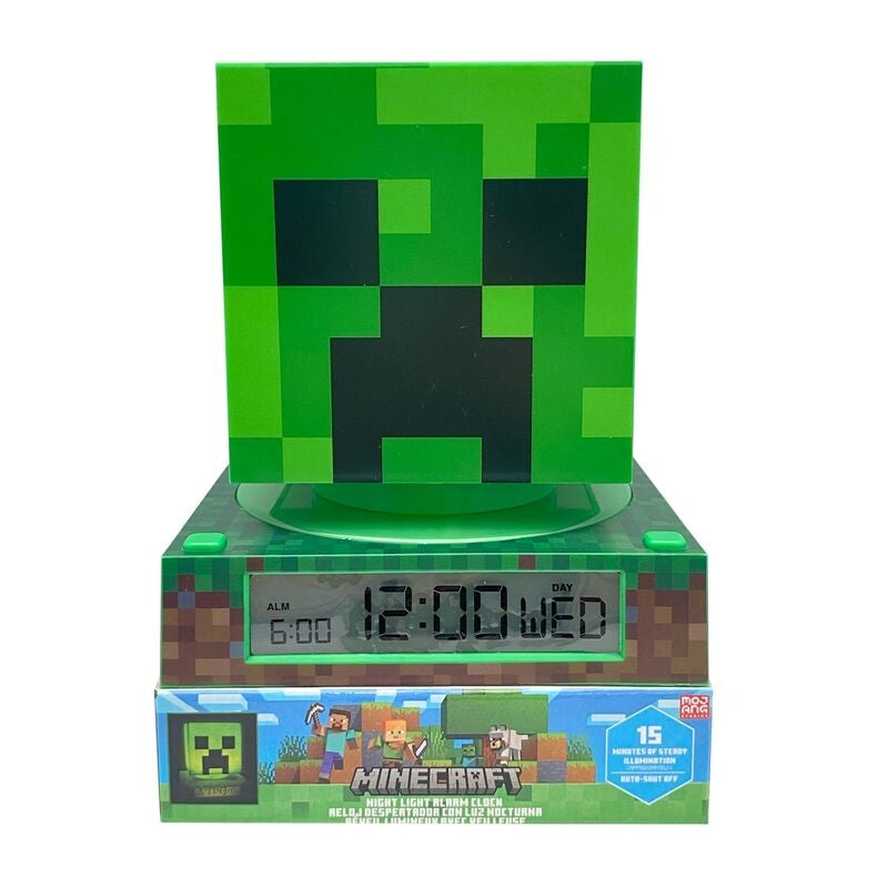 Minecraft 3d Lampe Mit Wecker Und Led Licht