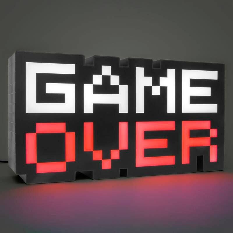 8 Bit Game Over Lampe Im Retro Design Und Led Licht