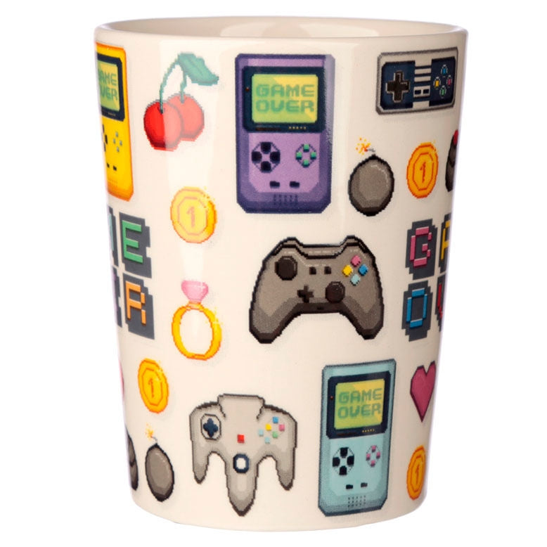 Pixel Tasse Mit Henkel F R Gaming Joystick Design 11 Oz